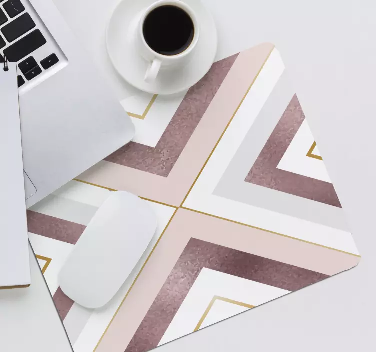 Arany textúra a fehér egérpad minták - TenStickers