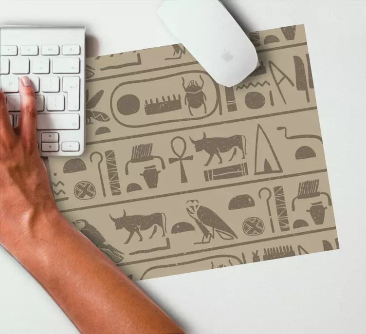 Egyiptomi hieroglifák eredeti egérpad - TenStickers