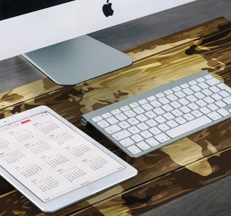 Fa világtérkép egérpad - TenStickers