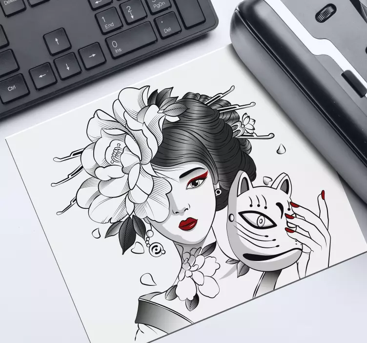 Gótikus anime lány egérpad - TenStickers