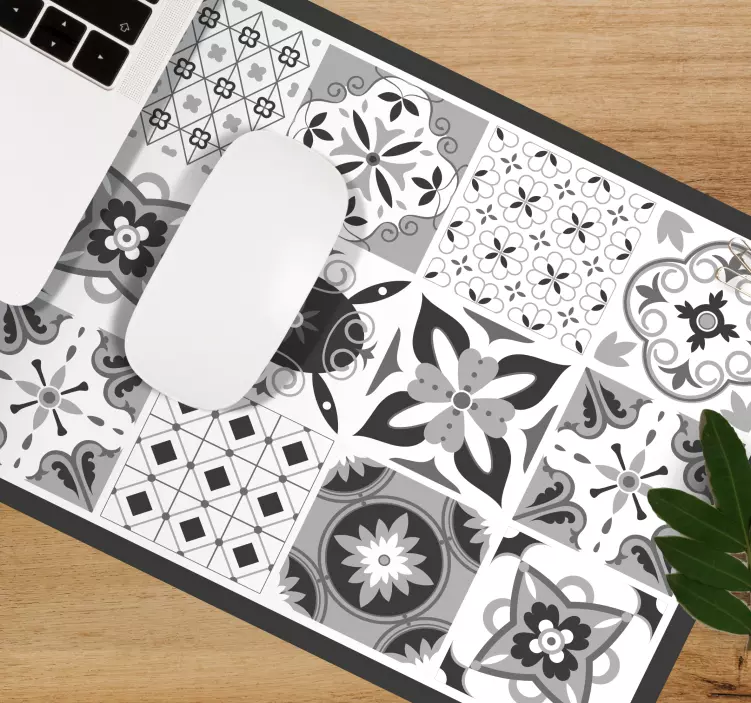 Gyönyörű szürke csempe eredeti egérpad - TenStickers