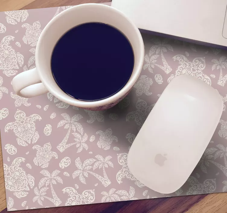 Hawaii teknős és pálmafák egérpad - TenStickers