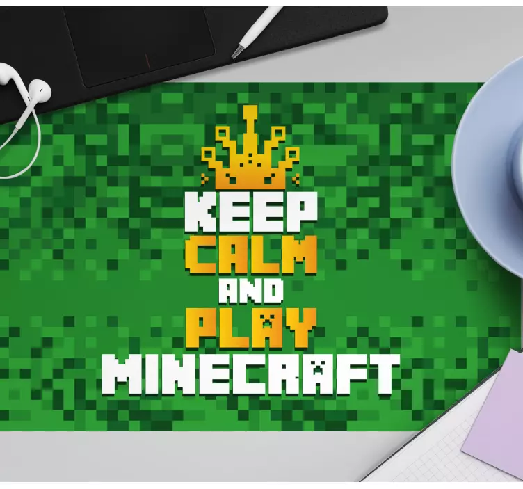 Maradjon nyugodt és játsszon minecraft játék egérpadot - TenStickers
