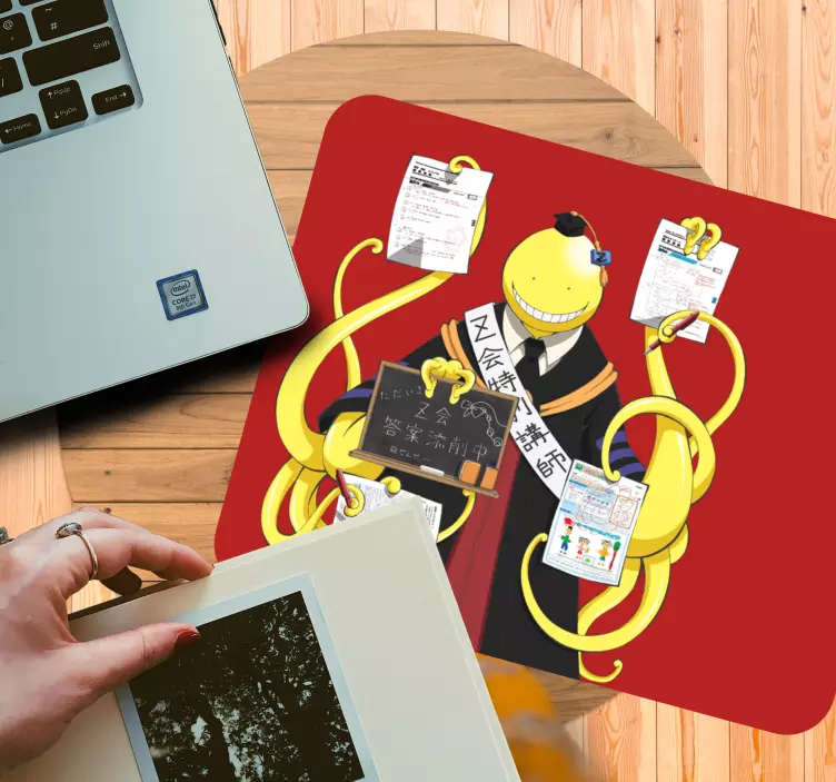 Sárga furcsa szörnyeteg anime egérpad - TenStickers