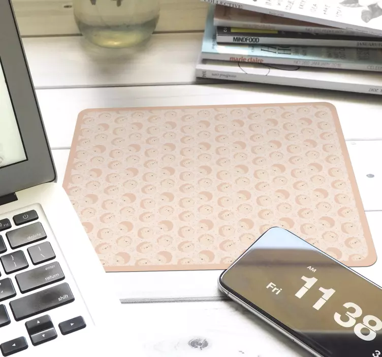 Sertésmintás sündisznó egérpad - TenStickers