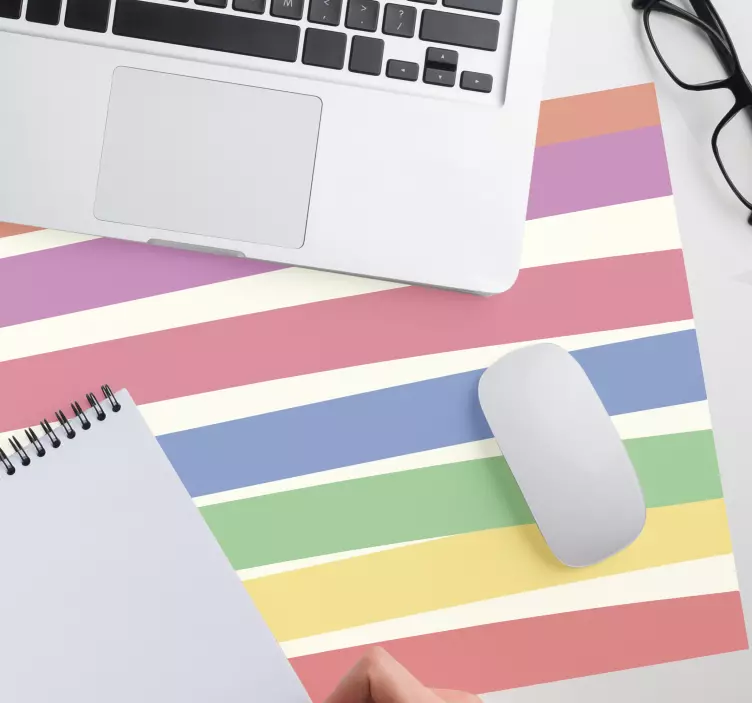 Többszínű függőleges csíkos egérpad minták - TenStickers
