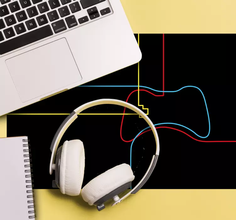 Vékony vonalak párna grafikus játék egérpad - TenStickers