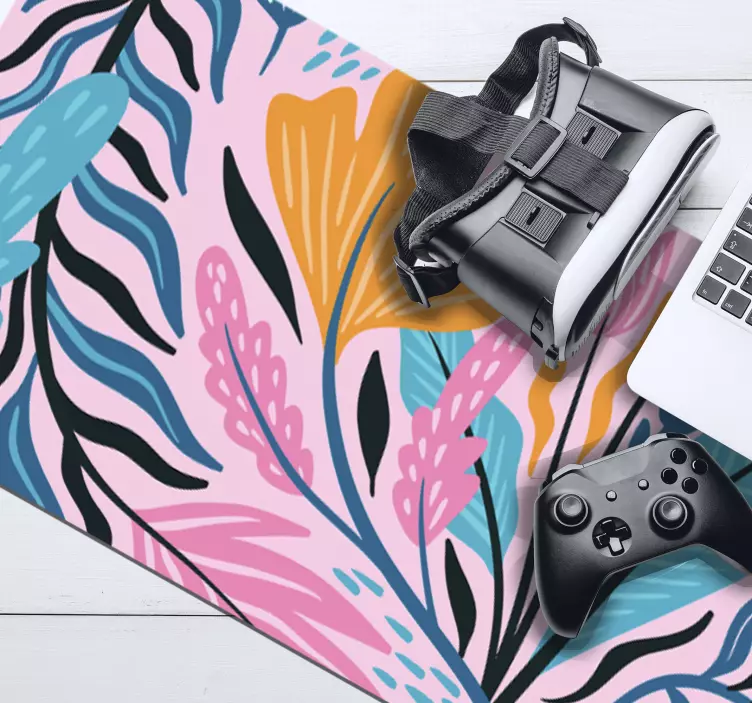 Virágok mintázat egérpad minták - TenStickers