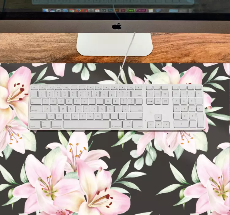 Virágos liliom elrendezés mouse pad minták - TenStickers