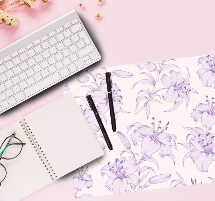 Virágos motívum háttér mouse pad minták - TenStickers