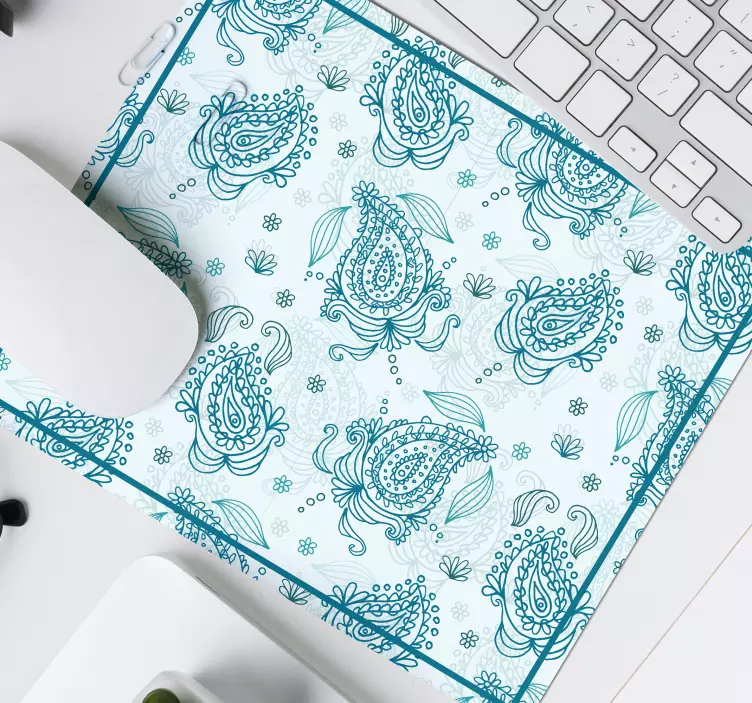 Virágos paisley egérpad - TenStickers
