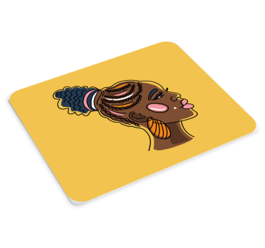 Stilizált profilportré mouse pad eredeti - TenStickers