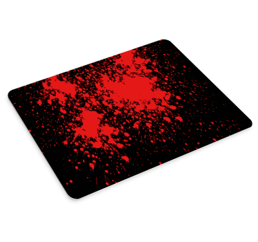 Absztrakt piros fröccsenés egérpad eredeti - TenStickers
