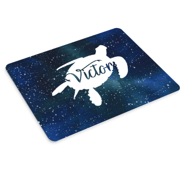 Teknős galaxis mintával és névre szabott egérrel - TenStickers