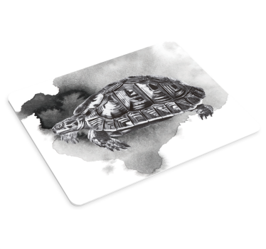 Vintage teknős kép egér szőnyeg - TenStickers