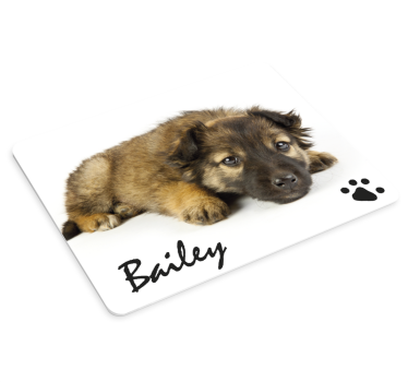 Személyre szabott kutya fotó és név egyedi egerek - TenStickers