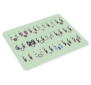 Eredeti egérpad kifejező arcokkal - TenStickers