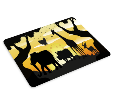 Savanna silhouette scene mouse pad eredeti - TenStickers