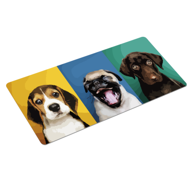 Játékos kutyák háromasa - mouse pad eredeti - TenStickers