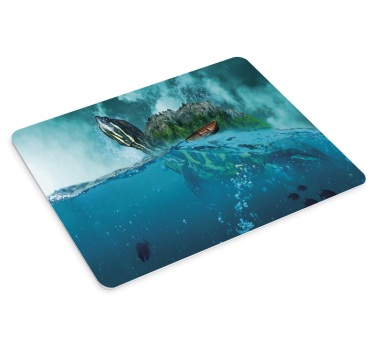 Tengeri teknős alattomos jelenet - mouse pad eredeti - TenStickers
