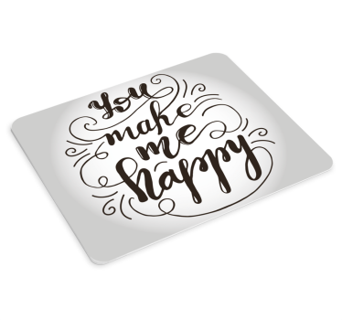 Örömteli Üzenet művészet egérpadok - TenStickers