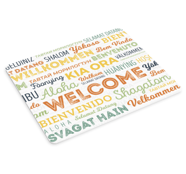 üdvözlő nyelvű egérpad idézőjelekkel - TenStickers
