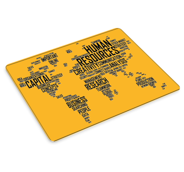 Világtérkép-társaságok világtérkép vinil egérpad - TenStickers