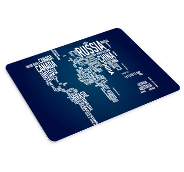 Világtérkép országok világtérkép vinil egérpad - TenStickers