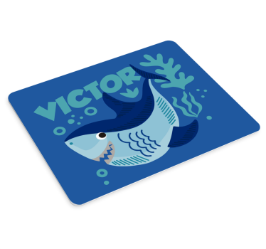 Játékos cápa mintás eredeti egérpad - TenStickers