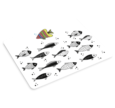 Ellenáramú hal egérszőnyeg - TenStickers