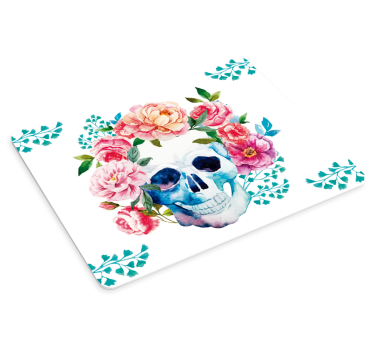 Virágos koponya mintás mouse pad eredeti - TenStickers