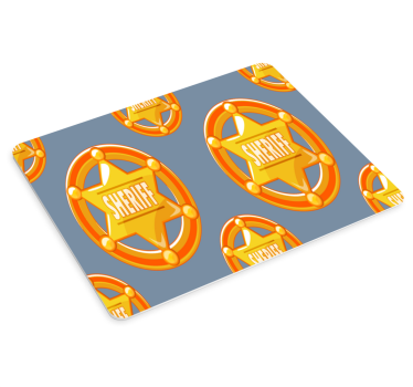 Sheriff csillag minta eredeti egérpad - TenStickers
