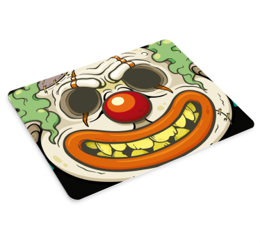 Hátborzongató bohóc arc mouse pad eredeti - TenStickers