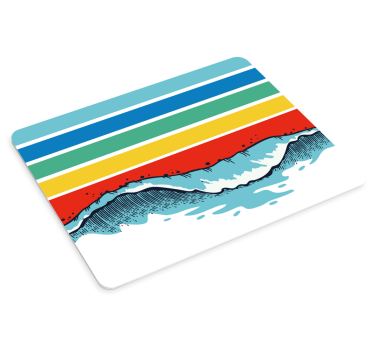 Hullámok és csíkok egérpad minták - TenStickers