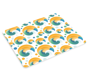 Színes hullám minták - mouse pad minták - TenStickers