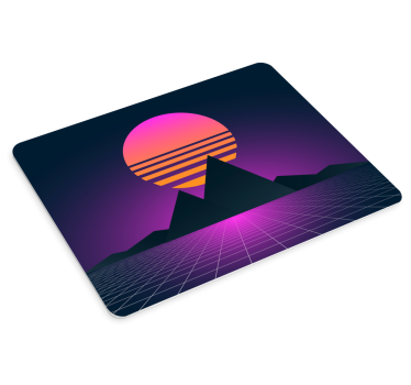 Vintage és retro sun 70-es nap egér szőnyeg - TenStickers
