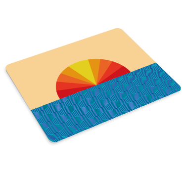 Színes napfelkeltás mintás egérpad - TenStickers