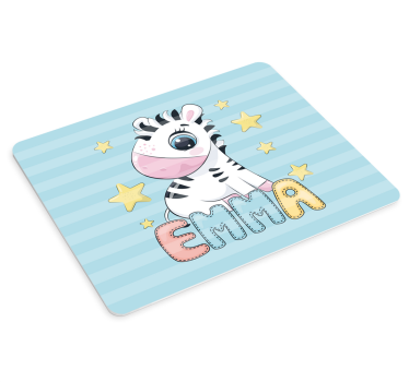 Cuki zebra illusztráció mouse pad eredeti - TenStickers