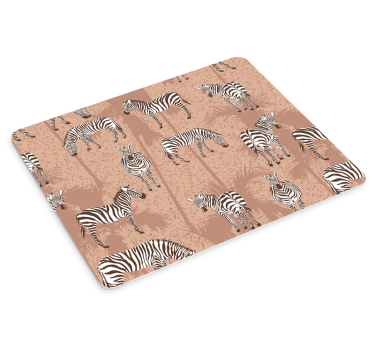 Barna pálmafa zebra egér szőnyeg - TenStickers