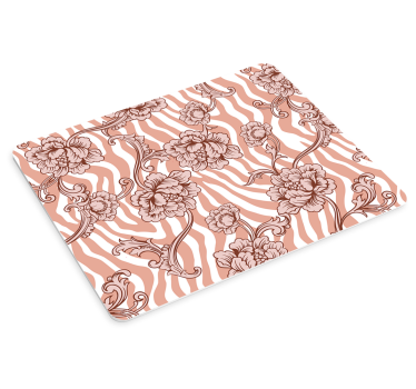 Virágos zebra minta egérpad minták - TenStickers