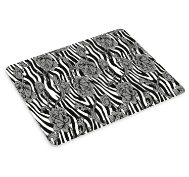 Virágos zebra mintás egérpad minták - TenStickers