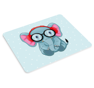 Aranyos elefánt karakter eredeti egérpad - TenStickers