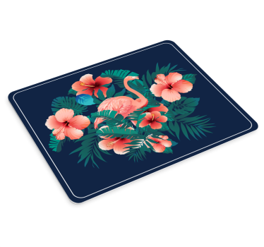 Flamingó virágos mintás mouse pad eredeti - TenStickers