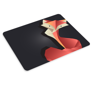 Absztrakt róka figura mouse pad eredeti - TenStickers