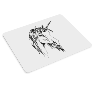 Elegáns egyszarvú illusztráció - mouse pad eredeti - TenStickers