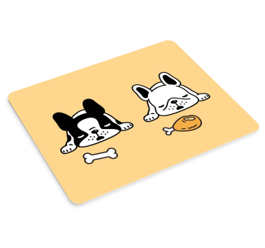 Eredeti egérpad alvó kutyák duó - TenStickers
