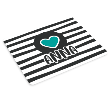 Szív alakú emblémás egérpad - TenStickers