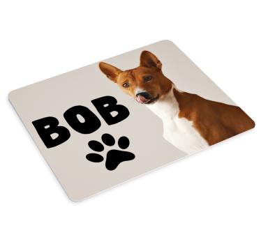 Kutya mintás egérpad névvel - TenStickers