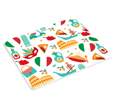 Színes olasz konyha egérpad eredeti - TenStickers