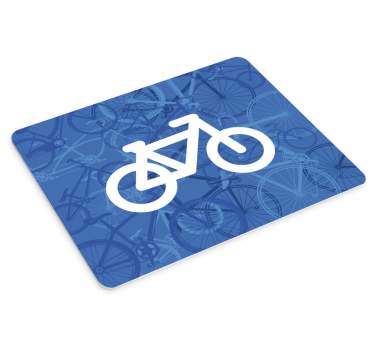 Stilizált bicikli grafika mouse pad szerencsejáték - TenStickers